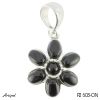 Pendant P2603-ON with real Black onyx