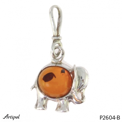 Pendant P2604-B with real Amber