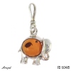 Pendant P2604-B with real Amber