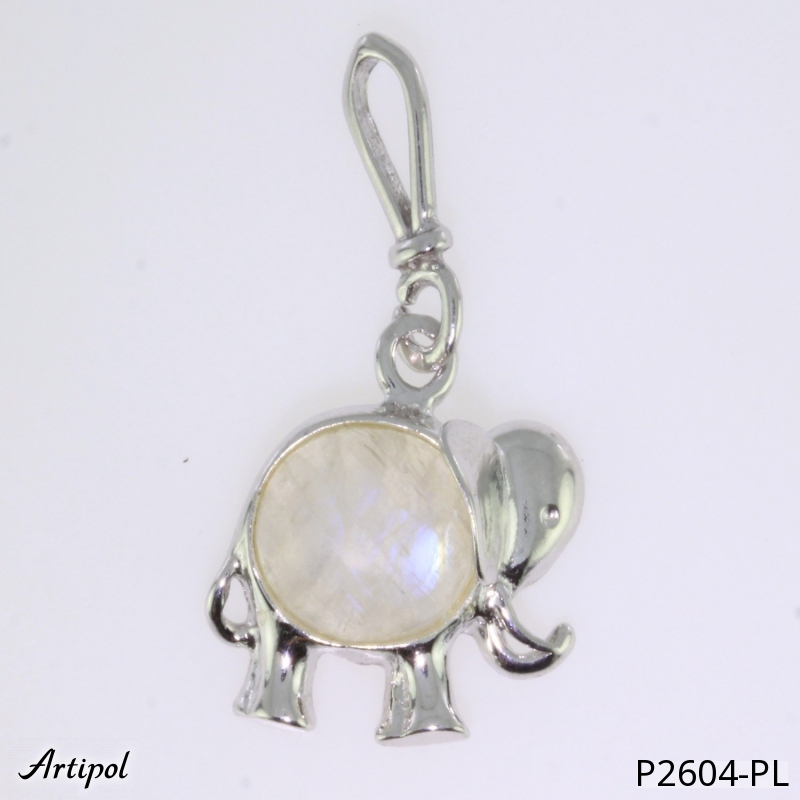 Pendant P2604-PL with real Moonstone