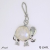 Pendant P2604-PL with real Rainbow Moonstone