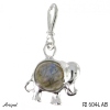 Pendentif P2604-LAB en Labradorite véritable