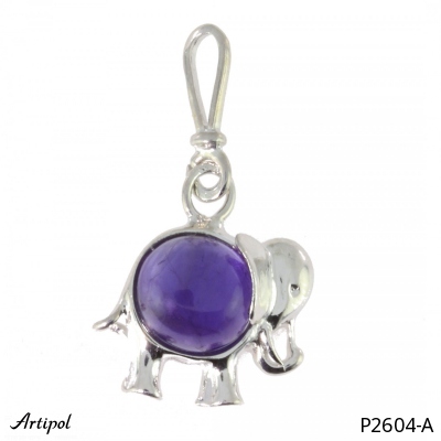 Pendant P2604-A with real Amethyst