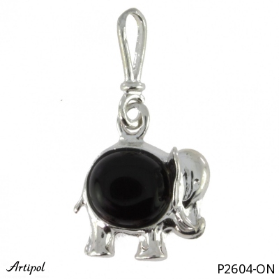 Pendant P2604-ON with real Black onyx