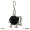 Pendant P2604-ON with real Black Onyx
