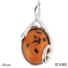 Pendant P2608-B with real Amber