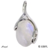 Pendant P2608-PL with real Rainbow Moonstone