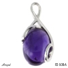 Pendant P2608-A with real Amethyst