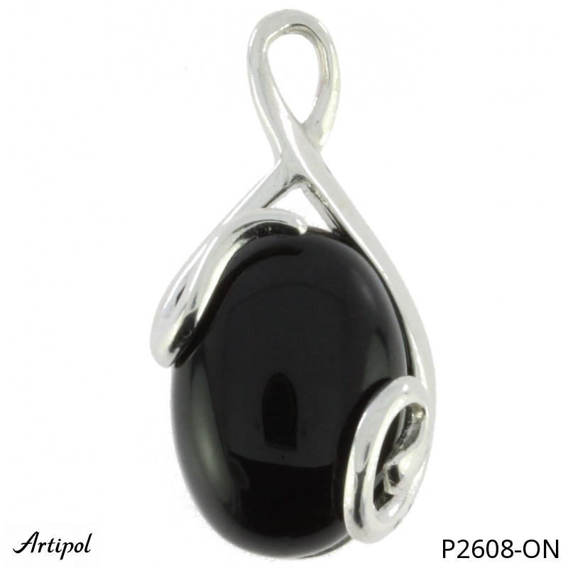 Pendant P2608-ON with real Black onyx