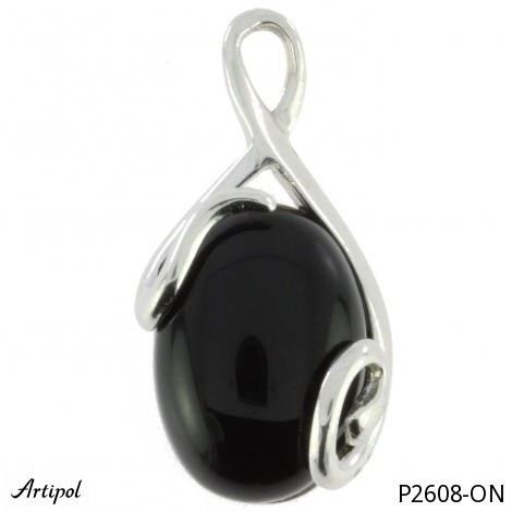 Wisiorek P2608-ON z Czarnym onyksem