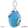 Pendentif P2608-TQ en Turquoise véritable