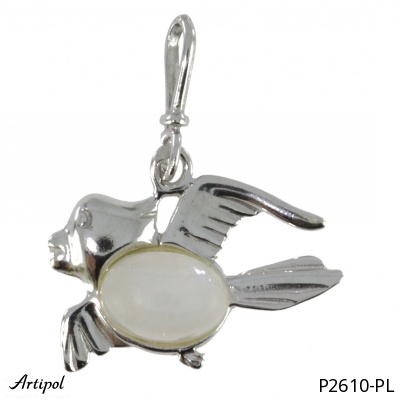 Pendant P2610-PL with real Moonstone