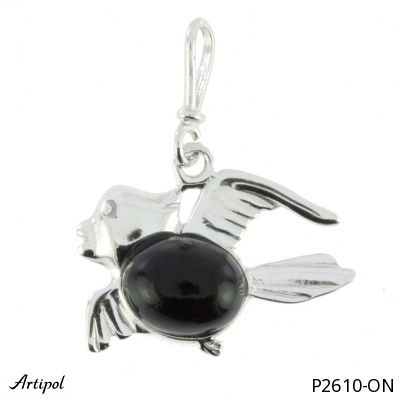 Pendant P2610-ON with real Black onyx