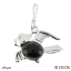 Pendant P2610-ON with real Black Onyx