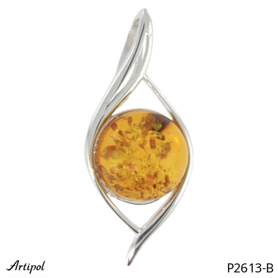 Pendant P2613-B with real Amber