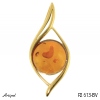 Pendant P2613-BV with real Amber