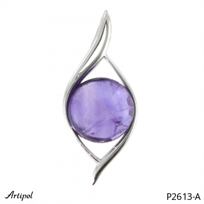 Pendant P2613-A with real Amethyst