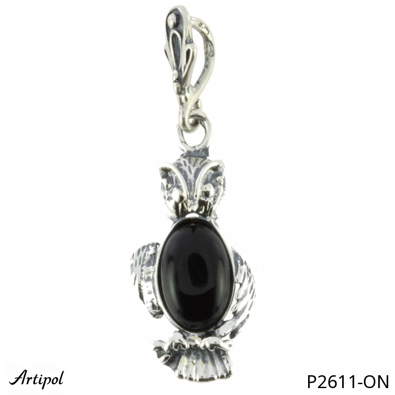 Pendant P2611-ON with real Black Onyx