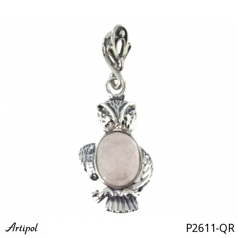 Pendant P2611-QR with real Rose Quartz