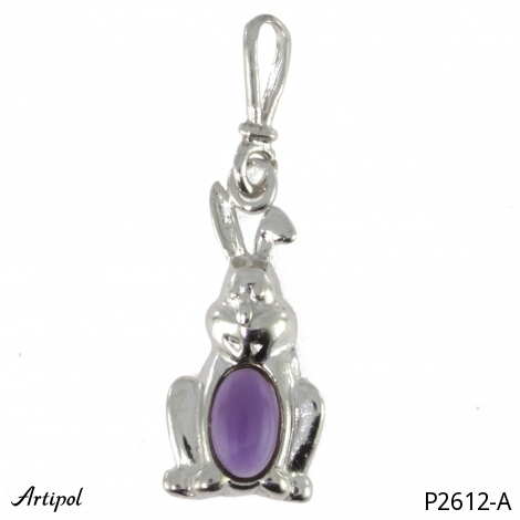 Pendant P2612-A with real Amethyst