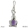 Anhänger P2612-A mit echter Amethyst