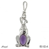 Pendant P2612-A with real Amethyst