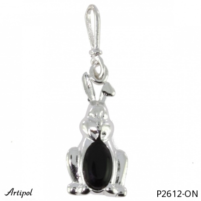 Pendant P2612-ON with real Black onyx