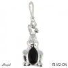 Pendant P2612-ON with real Black Onyx