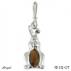 Pendant P2612-OT with real Tiger's eye