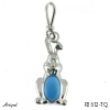 Pendant P2612-TQ with real Turquoise