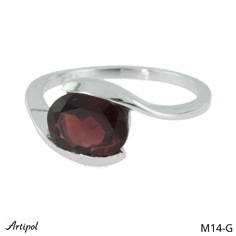 Ring M14-G mit echter Granat