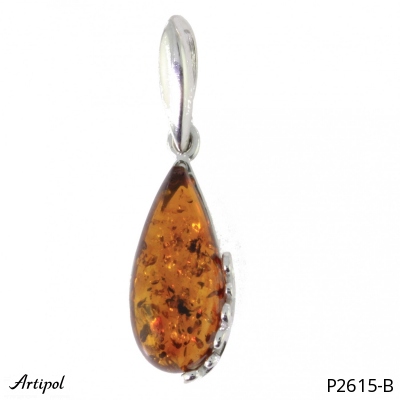 Pendant P2615-B with real Amber