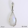 Pendant P2615-PL with real Moonstone