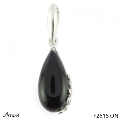 Pendant P2615-ON with real Black onyx