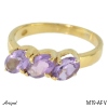 Ring M19-AFV mit echter Amethyst
