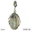 Pendant P3002-LAB with real Labradorite