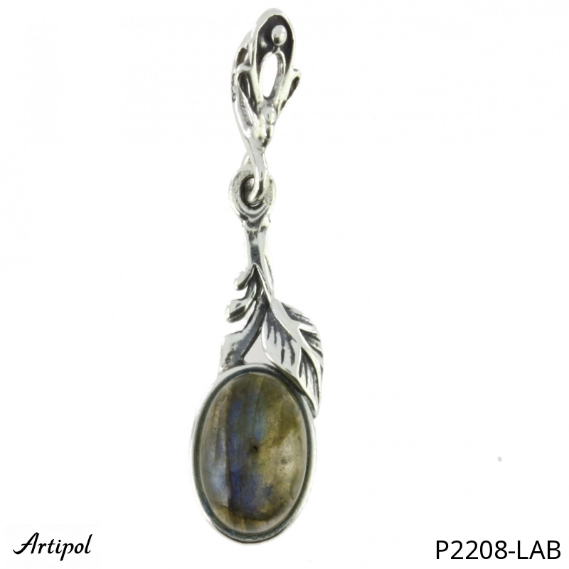 Pendant P2208-LAB with real Labradorite