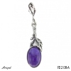 Pendant P2208-A with real Amethyst