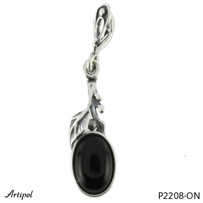 Pendant P2208-ON with real Black onyx