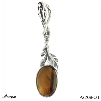 Pendant P2208-OT with real Tiger's eye