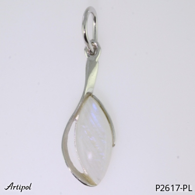 Pendant P2617-PL with real Rainbow Moonstone