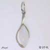 Pendant P2617-PL with real Moonstone