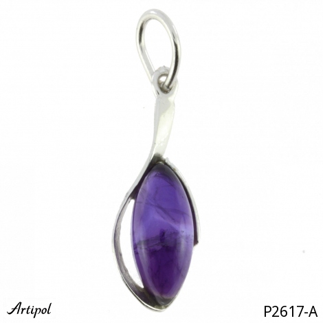 Pendant P2617-A with real Amethyst