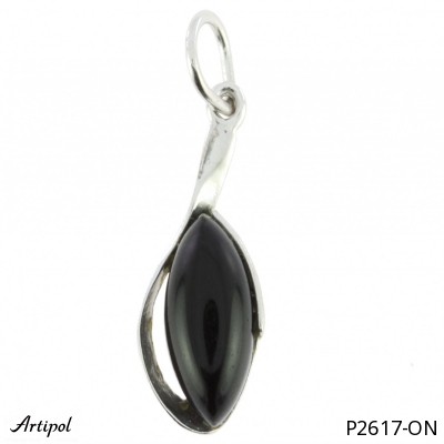 Pendant P2617-ON with real Black onyx