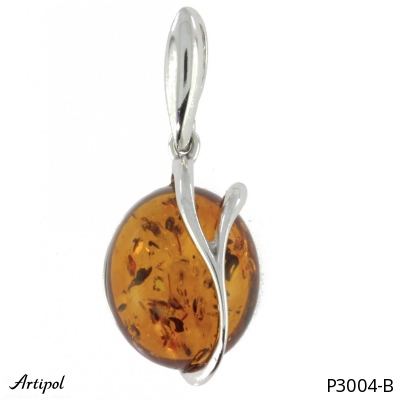 Pendant P3004-B with real Amber