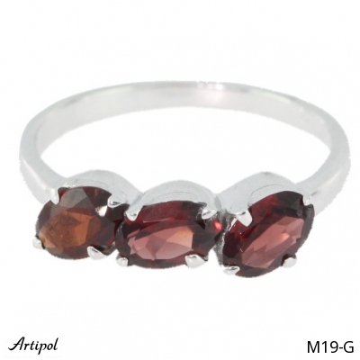 Bague M19-G en Grenat véritable