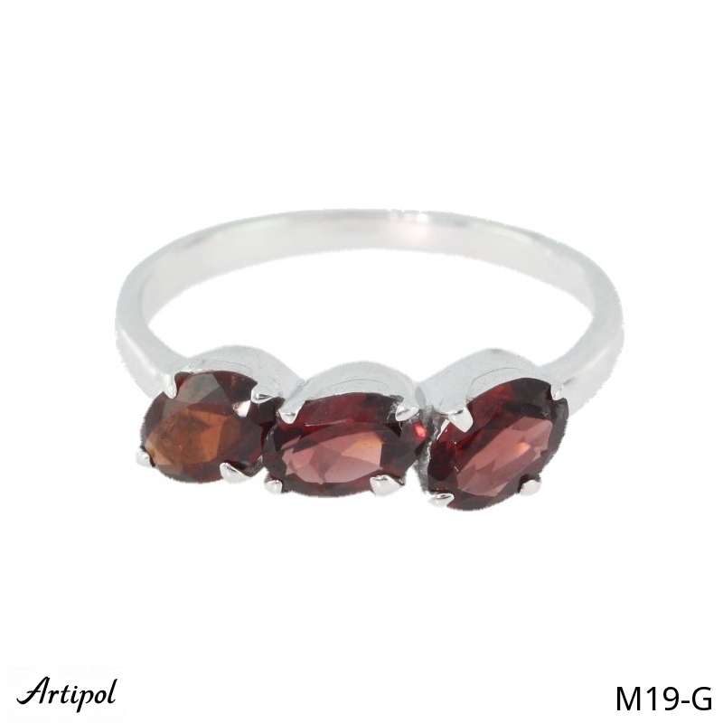 Bague M19-G en Grenat véritable