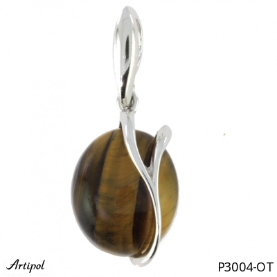 Pendentif P3004-OT en Oeil de tigre véritable