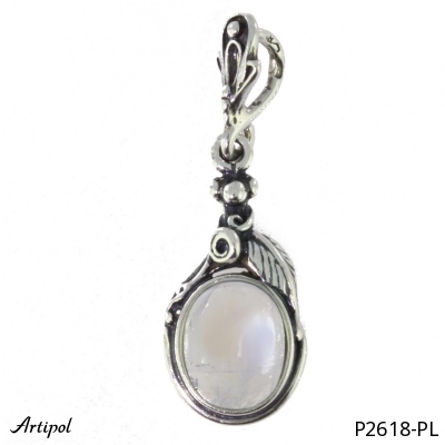 Pendant P2618-PL with real Moonstone