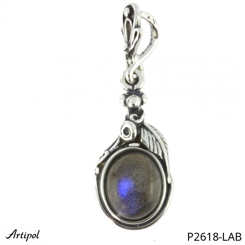 Pendant P2618-LAB with real Labradorite